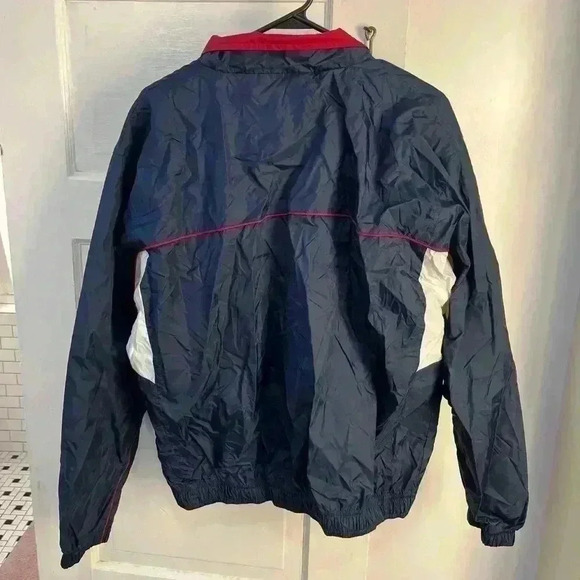 Wilson‎ Brand navy blue and red windbreaker zip up - Picture 3 of 5